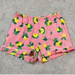 Joyspun Womens Pink Lemon Print Pajama Shorts Size S 4-6 JS2551356SC